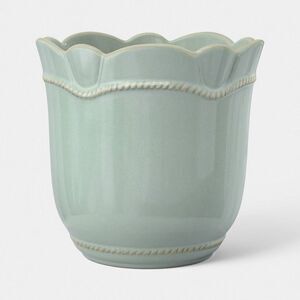 8" Ceramic Outdoor Planter Blue - Threshold designed with Studio McGee